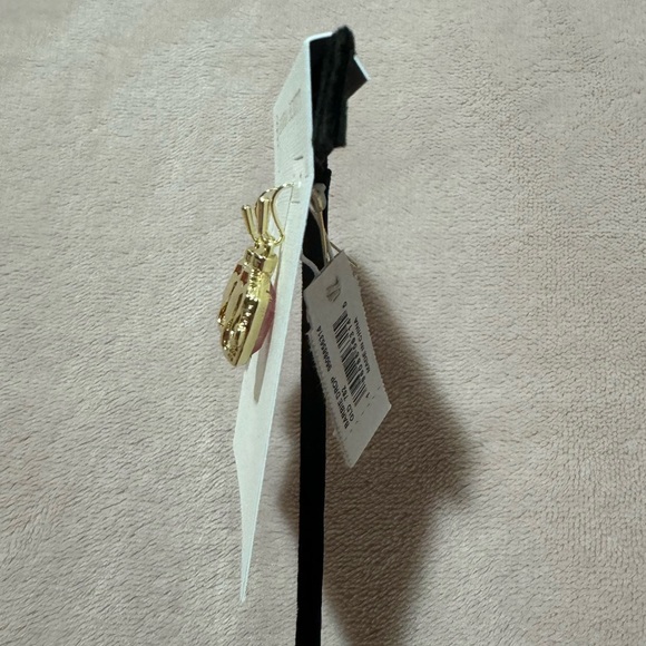 Barbie™ x Kendra Scott Gold Drop Earrings in Pink Iridescent Glitter Glass - Picture 7 of 12